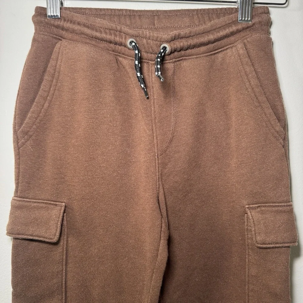 Old Navy Boys‎ Cargo SweatPants M 8 Brown Elastic Waist